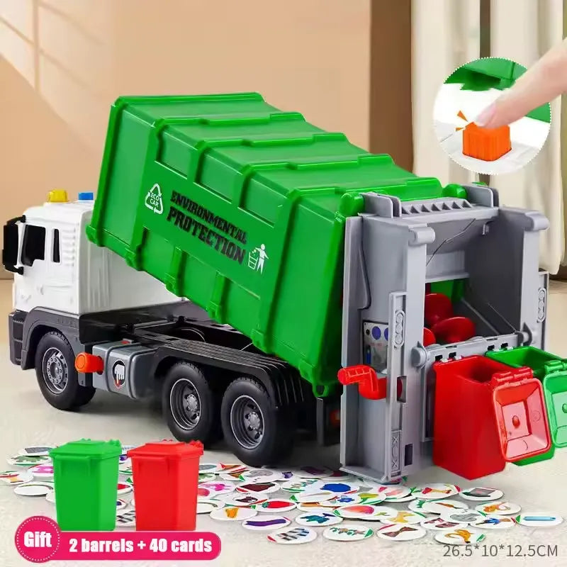 Garbage Truck Green