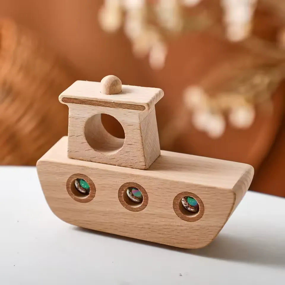 Wooden Handmade Toy Ship