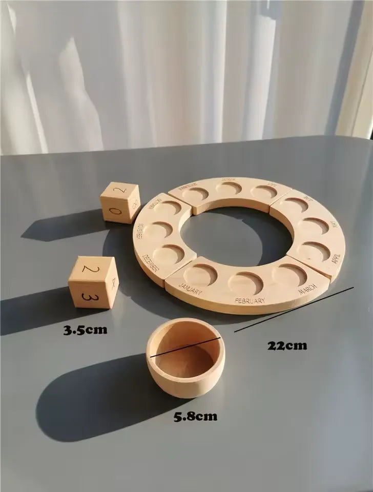 Wooden Calendar Set