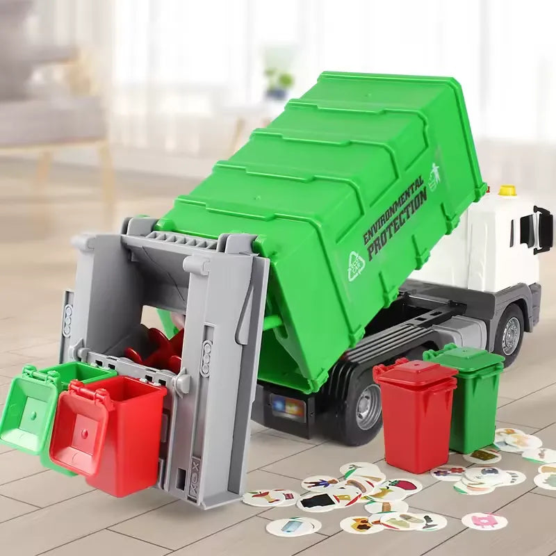 Garbage Truck Green