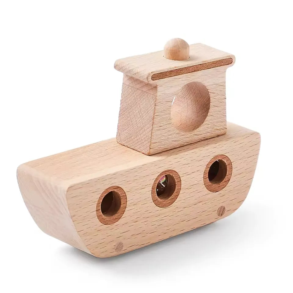 Wooden Handmade Toy Ship