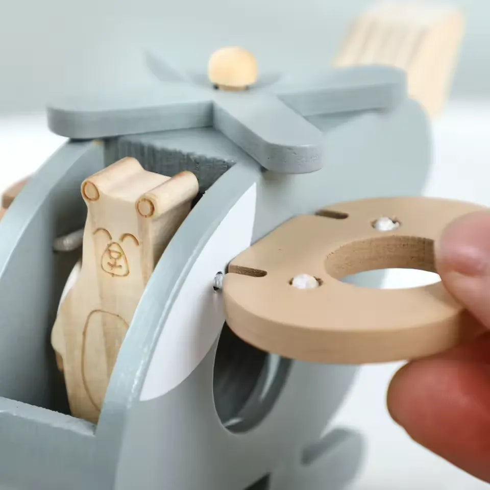 Wooden Handmade Toy Helicopter